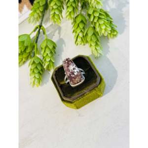 Bague en argent sterling style sud-ouest avec cheval sauvage, taille 10.75, pierre naturelle, coupe poire ovale, style bohème, pour usage quotidien - Product Image 4