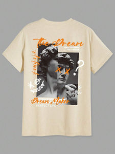 Tendance Hommes Chemises Imprimées T-shirt Imprimé Vintage Lavé À L'Acide/Lavé Fabriqué Avec Doux 100% Coton Fabriqué au Pakistan - Product Image 4