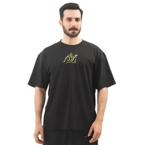 Camisetas extragrandes lisas de algodón 200 GSM de peso pesado 100% personalizadas para hombre para estampado y bordado - Product Image 2