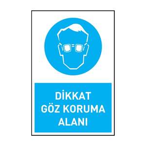 Produit de sécurité pour la protection des yeux avec note de précaution - Product Image 1