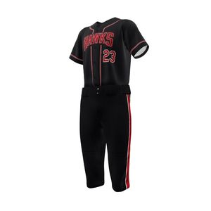Logotipo personalizado Sublimación Jersey Pant Set Transpirable Humedad Wicking Poliéster Teamwear Impreso Uniformes de béisbol - Product Image 4