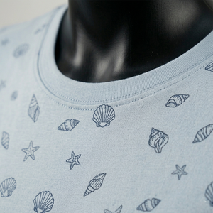 Camiseta de algodón estampada para mujer, informal, de manga corta, cuello redondo, camiseta gráfica de verano para mujer, venta al por mayor - Product Image 6