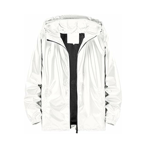 Chaqueta deportiva impermeable de Otoño de color arcoíris reflectante logotipo de marca personalizado chaqueta reflectante para hombre transpirable - Product Image 1