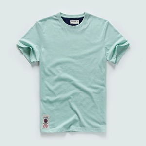 T-shirt basique col rond de haute qualité pour hommes 100% coton anti-rétrécissement et durable décontracté hauts solides - Product Image 3