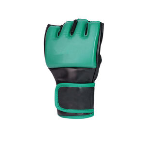 Nouvel arrivage de gants MMA demi-doigt en cuir avec grappin personnalisé Gants de frappe UFC Fighting Muay Thai Gants MMA d'entraînement - Product Image 3