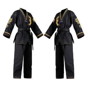 Uniforme de Taekwondo pour homme adulte, nouveau design personnalisé, logo frontal, 100% coton, 300g, séchage rapide, respirant, vêtements d'arts martiaux de haute qualité - Product Image 1