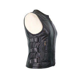 Gilet en cuir pour femme, nouveau design professionnel, design élégant pour un vêtement extérieur élégant, port confortable, gilet en cuir pour femme - Product Image 3