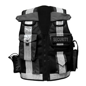 Custom Latest Design logo Color High Visibility Reflective Safety Clothing <b>Security</b> Vest Front Zipper Cheap Price Tactical Vests - Product Image 1