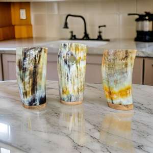 เครื่องแก้วฮอร์นแบบดั้งเดิมคุณภาพพรีเมี่ยมสำหรับเบียร์มิ้ดสปิริตและโชว์ของสะสมทั่วโลก - Product Image 2