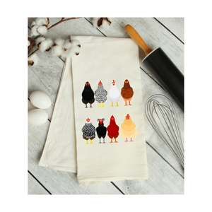 Serviette de cuisine brodée en pur coton rustique Golf 45x65cm 200 GSM à séchage rapide et anti-boulochage Serviette de cuisine quotidienne certifiée OEKO TEX - Product Image 1