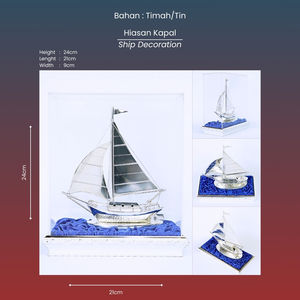 Abanicos artesanales de Metal con tema náutico moderno elegante, esculturas marítimas clásicas hechas a mano para Interior, oficina, hogar, decoración de boda - Product Image 6