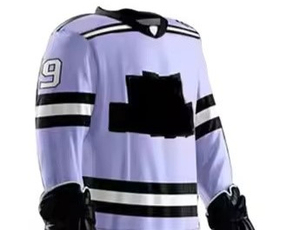 Vente en gros de vêtements de hockey sur glace OEM confortables pour hommes, uniformes réglables de nouveau design, ensembles de vente chaude avec logo personnalisé et nom de l'équipe - Product Image 2