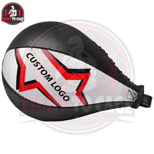 Ballon de boxe de vitesse en tissu Oxford noir et rouge de qualité supérieure, personnalisable avec logo, service OEM ODM, vente en gros, best-seller - Product Image 4