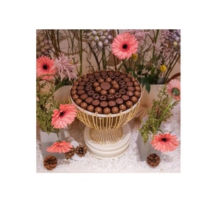Bol de service décoratif en métal avec noix et chocolat Bol à salade d'hôtel Décor Eid Serveur de nourriture Fournitures pour ces derniers et bols - Product Image 6