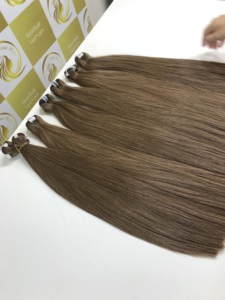 Super Qualité 26 ''Cuticule Alignée pour Genius Trame Extensions de Cheveux Humains Vierges Double BoneStraight Matière Première À La Mode - Product Image 3