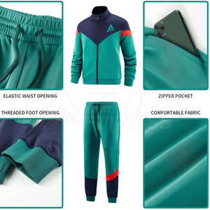 Chándal de algodón 100% para hombre hecho en fábrica, ropa de calle transpirable cómoda en estilo sólido para la temporada de invierno - Product Image 5