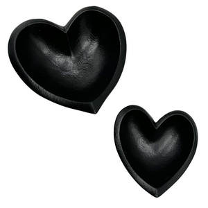 Tazón de aluminio chapado en oro de diseño moderno en forma de corazón para frutas y nueces, tazón para servir a precio mayorista de India 2025, Juego de 2 - Product Image 4