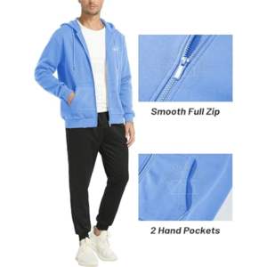 Sweat-shirts à capuche en molleton brodés, couleur unie, personnalisables, 100% coton, unisexe, de haute qualité, pull à capuche - Product Image 3