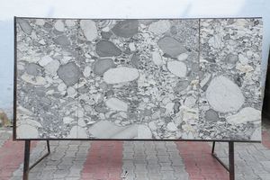 Revêtement mural en pierre flexible translucide rouge terre 100% naturel, bloc de pierre rustique, carrelage en ardoise pour la décoration extérieure des villas, des hôtels, 1-3 mm - Product Image 4