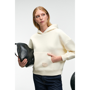 Sweat-shirt à capuche surdimensionné en coton biologique pour femme GRIMELANGE CLARIE avec poche kangourou - Product Image 4