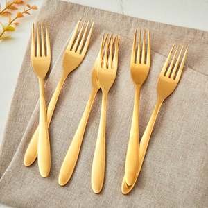 Tenedor de oro de metal asequible de alta calidad para uso en restaurantes y hoteles de la India - Product Image 2
