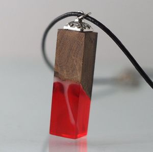 Solid Wood Resin Necklace Pendant Handmade Sweater Chain of Marine Solidified Resin Necklace - Product Image 6