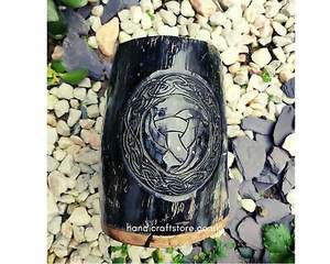 RNC Verres à boire écologiques fabriqués à la main en corne de buffle et bœuf Design naturel Style animal par RNC - Product Image 3