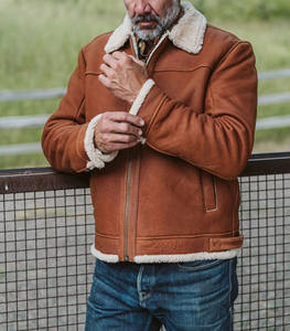 เสื้อโค้ทหนังฤดูหนาวดีไซน์ยอดนิยม ขายดีที่สุด คุณภาพเยี่ยม แฟชั่นใหม่ เสื้อแจ็คเก็ตหนังผู้ชาย - Product Image 5