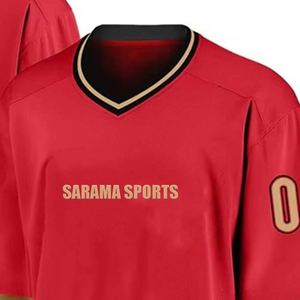 Jersey de hockey sobre hielo sublimado personalizado reversible de equipo de doble cara para jóvenes bordado de sarga vintage cosido personalizado - Product Image 2