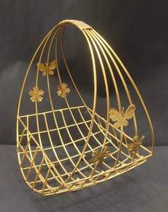 Panier à fruits multifonctionnel en métal noir écologique, nouveau design tendance, fait à la main, artisanal, pour la maison, les pique-niques, les fruits - Product Image 5