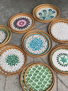 ถาดหวายฝังมุกหรูหราถาดเสิร์ฟปรับแต่งได้จากเวียดนาม - Product Image 5