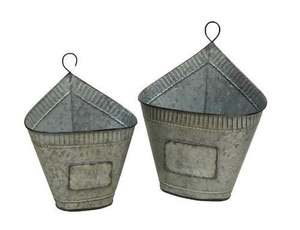 Maison Jardin Balcon Intérieur Belle Suspension Galvanisée Pot De Fleur Planteur - Product Image 3