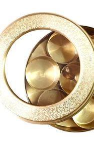 Masala Dabba โลหะหรูหราดีไซน์ทันสมัยเป็นมิตรกับสิ่งแวดล้อมกล่องมาซาลาที่ปิดสนิทเครื่องเทศอินเดียสดเครื่องเทศระดับพรีเมียม - Product Image 6