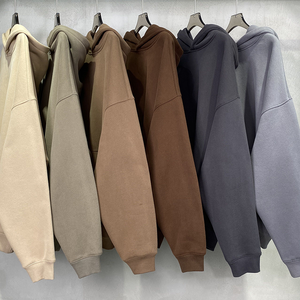 เสื้อมีฮู้ดผ้าเฟรนช์เทอร์รี่ลายพัฟโอเวอร์ไซส์ชายเสื้อครอปมัดย้อมวินเทจเสื้อฮู้ด & สเวตเชิ้ตจัดส่ง DP - Product Image 1