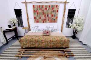 Coton indien Reine Kantha Couette Floral Couvre-lit Ethnique Décoratif Kantha Gudari Couverture Luxueux Confort À La Main Charme Couette - Product Image 5