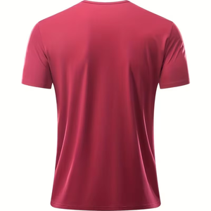 T-shirt en coton de haute qualité personnalisé pour hommes, t-shirt à col en V lourd vierge, t-shirts pour hommes, fabrication au Bangladesh - Product Image 4