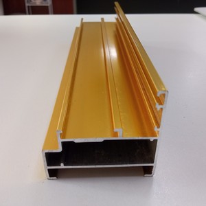 Profilé en aluminium de porte de fenêtre anodisée dorée fabriqué sur mesure au Vietnam usine d'aluminium - Product Image 5