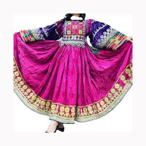 Ropa de mujer personalizada bordada e impresión Vestido de estilo afgano conjuntos de vestidos de fiesta de mujer de calidad superior - Product Image 2