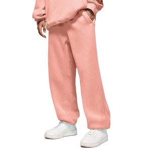 Pantalon de survêtement baggy avec logo personnalisé en gros Pantalon de survêtement ample en coton 380gsm polaire pour hommes Pantalon de survêtement évasé décontracté de haute qualité - Product Image 1