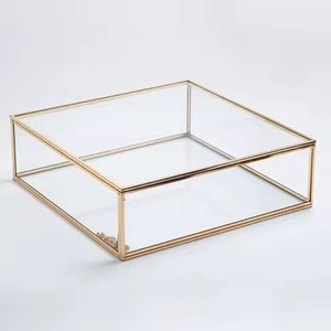 Caja de Joyería con Marco de Metal, Caja de Regalo para Joyería Hecha a Mano con Diferentes Colores para Almacenamiento - Product Image 2