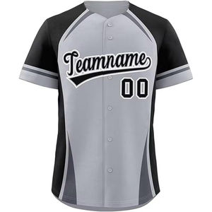 Maillots de baseball unisexes personnalisés les plus vendus en gros, séchage rapide, vêtements de softball unis, maillot de baseball sublimé pour hommes - Product Image 1