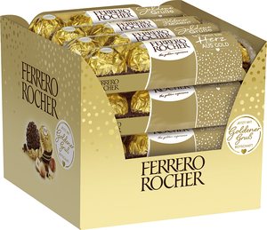 Chocolate Blanco Sólido Rocher con Galleta - 24 Piezas - 0.02 kg - Forma de Bola - Caja Alemana - Product Image 2