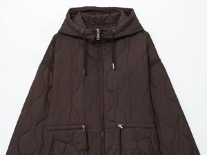 Nuevo Abrigo de Invierno con Capucha, Resistente al Frío, de Poliéster, con Ribete de Piel de Oveja, Corte Ajustado que Cubre la Cintura - Product Image 3