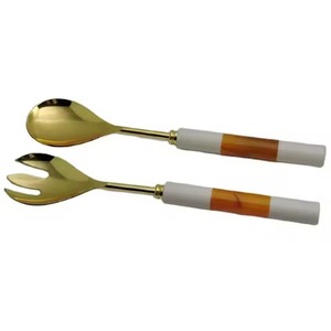 Produit de coutellerie Poignée en résine et serveur à salade en acier inoxydable Couverts Designer Tabletop - Product Image 3