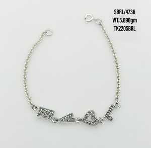 Pulsera de cadena de plata de ley 925 para mujer, joyería lisa, ajustable, a la moda - Product Image 5