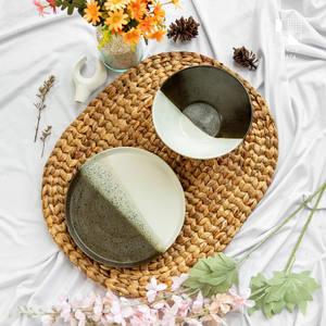 High Quality <b>Oval</b> Natural Water Hyacinth Placemat Made From Vietnam - Product Image 3