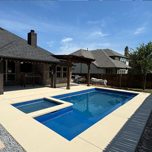 Piscina de fibra de vidrio enterrada al aire libre, diseño rectangular grande Modular personalizado para Familia o Resort - Product Image 6