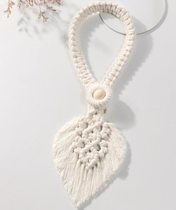 Macrame <b>Curtain</b> Tie Backs, Boho Hold Back, Woven <b>Curtain</b> Tie Back Set, <b>Curtain</b> Ties Pullback, , Rope <b>Curtain</b> Tieback - Product Image 2