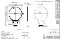 Modul LCD TFT Bulat 2,8 Inci Resolusi 480x480 Antarmuka MIPI 2 Jalur Layar IPS untuk Perangkat Rumah Pintar dan Perangkat yang Dapat Dipakai