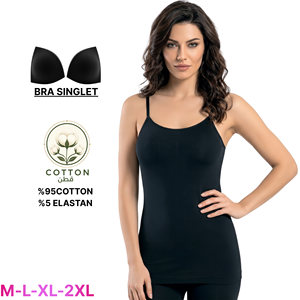 Camisola sin costuras para mujer, con tirantes finos, tipo bralette, de algodón tejido, con almohadillas en el pecho, color liso. - Product Image 2